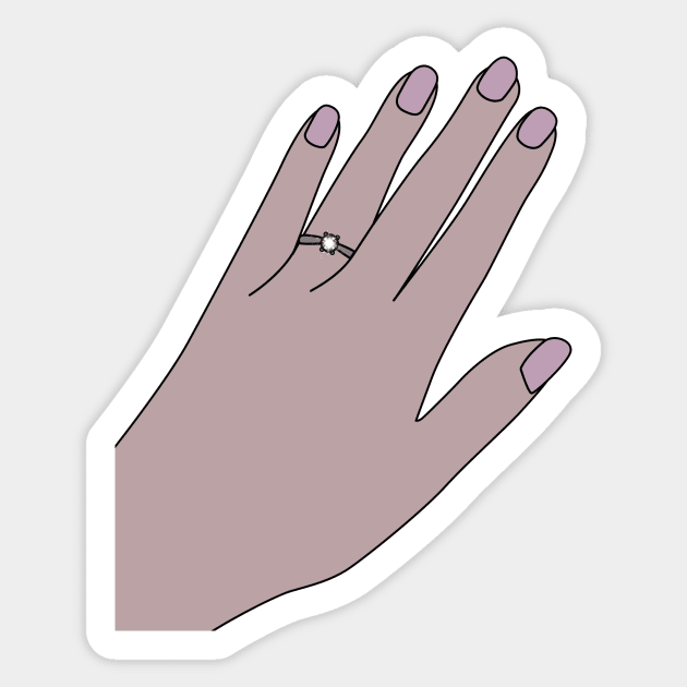 Engagement Ring Sticker by Emsimonsen